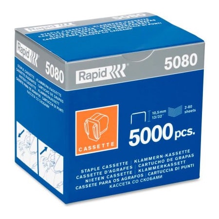 Esselte Esselte Rapid Staple Cartridge Refill, For Used with Rapid 5080e Electric Stapler, 5000/Box 90220****